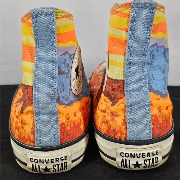 CONVERSE CHUCK TAYLOR ALL STAR HI NATIONAL PARKS PACK MAGMA ORANGE MEN'S SIZE 7 - Picture 4 of 12